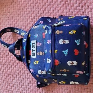 BTS Official BT21 Hot Topic Leather Mini Backpack